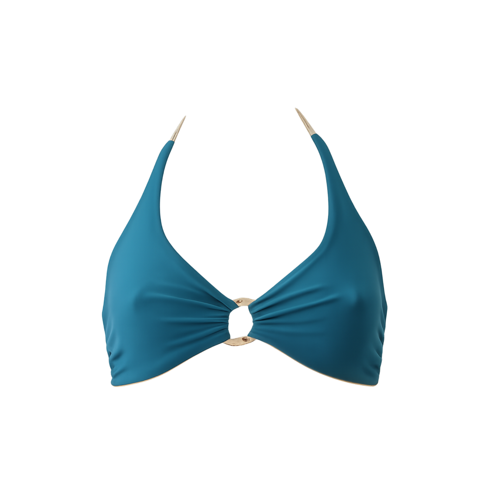 Haut brassière réversible Arca, coloris Argi & Zeru : packshot à plat, vue verso – PINUA