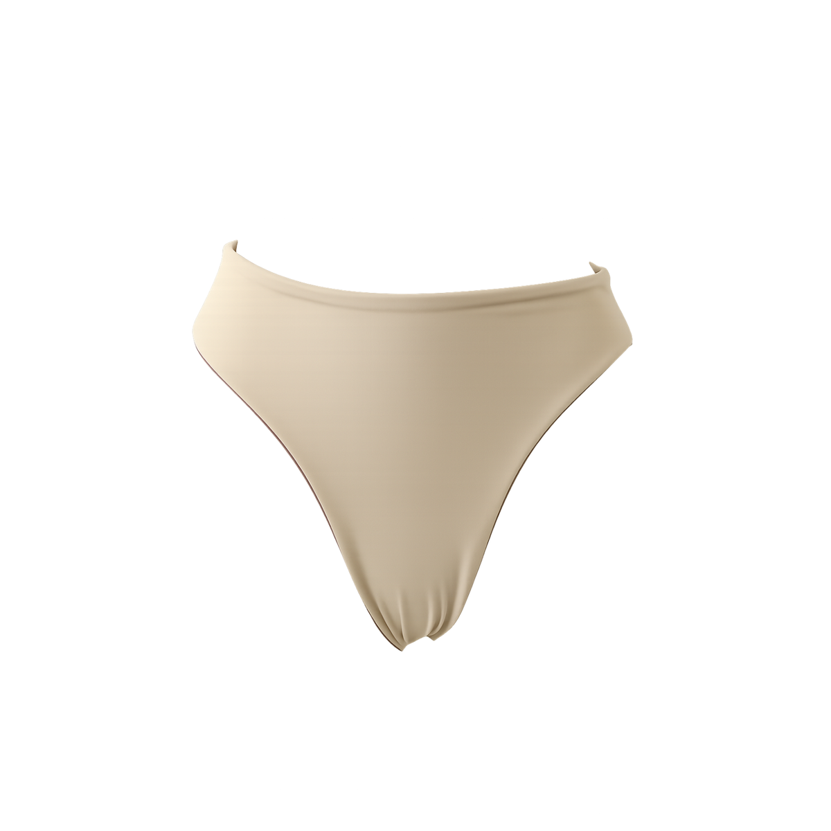 Bas brésilien taille haute réversible Soorts, coloris Izar & Duna : packshot à plat, vue alternative – PINUA