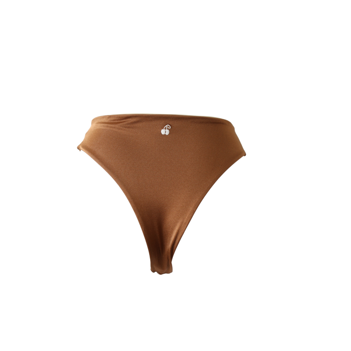 Bas brésilien taille haute réversible Soorts, coloris Izar & Duna : packshot à plat, vue recto – PINUA