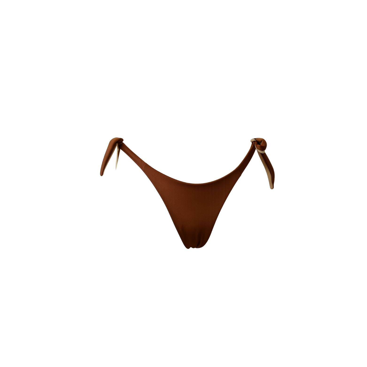 Tanga réversible Pignada, coloris Izar & Duna : packshot à plat, détail matière – PINUA