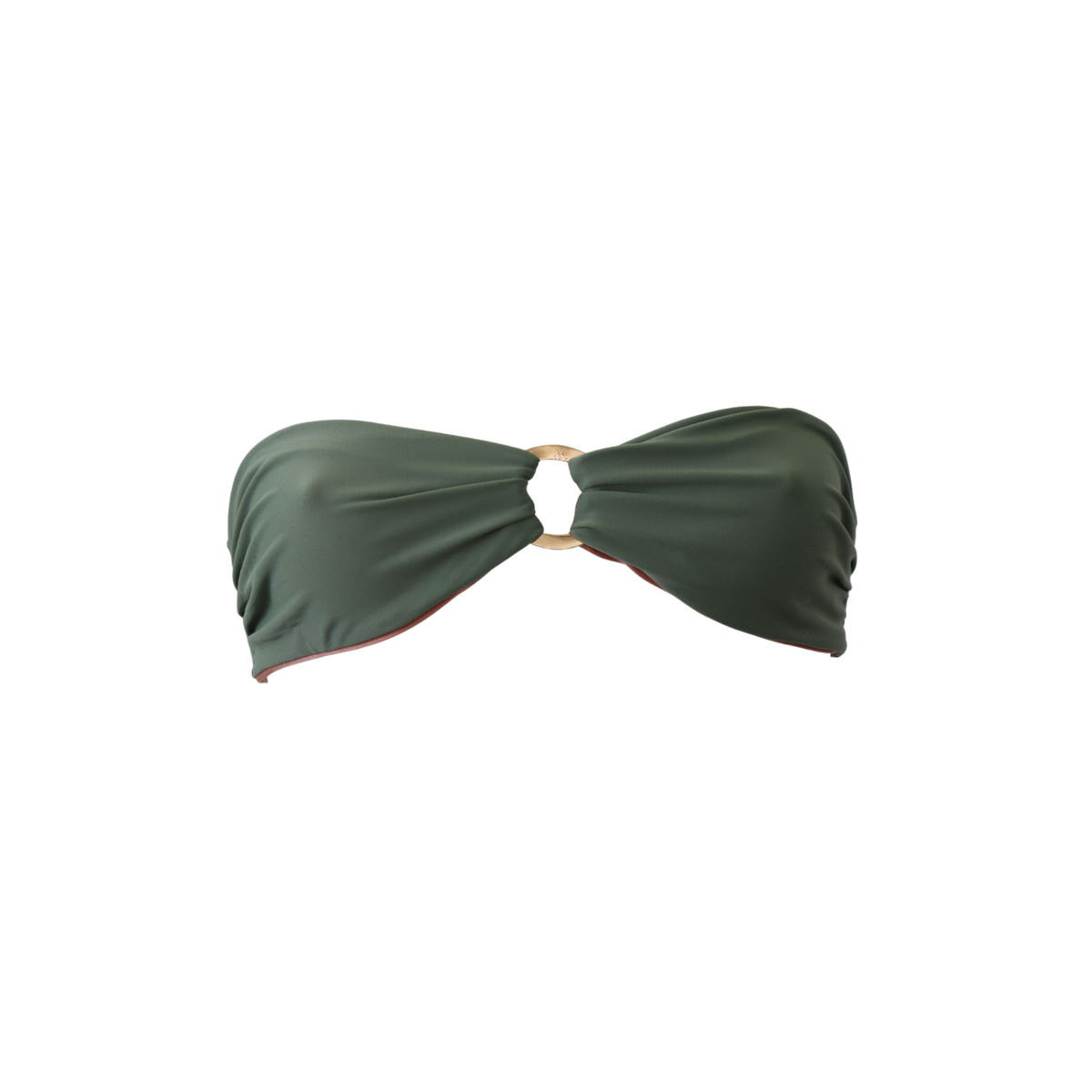 Haut bandeau réversible Pyla, coloris Arrosa & Baso : packshot à plat, vue verso – PINUA