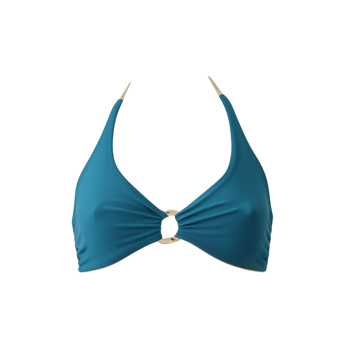 Haut brassière réversible Arca, coloris Argi & Zeru : packshot à plat, vue verso – PINUA