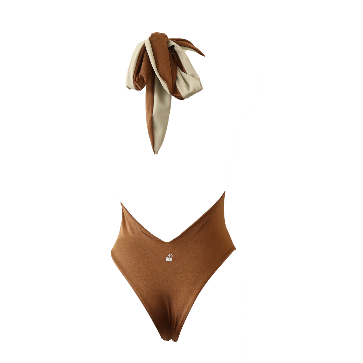 Maillot une pièce réversible Luz, coloris Izar & Duna : packshot à plat, vue verso – PINUA