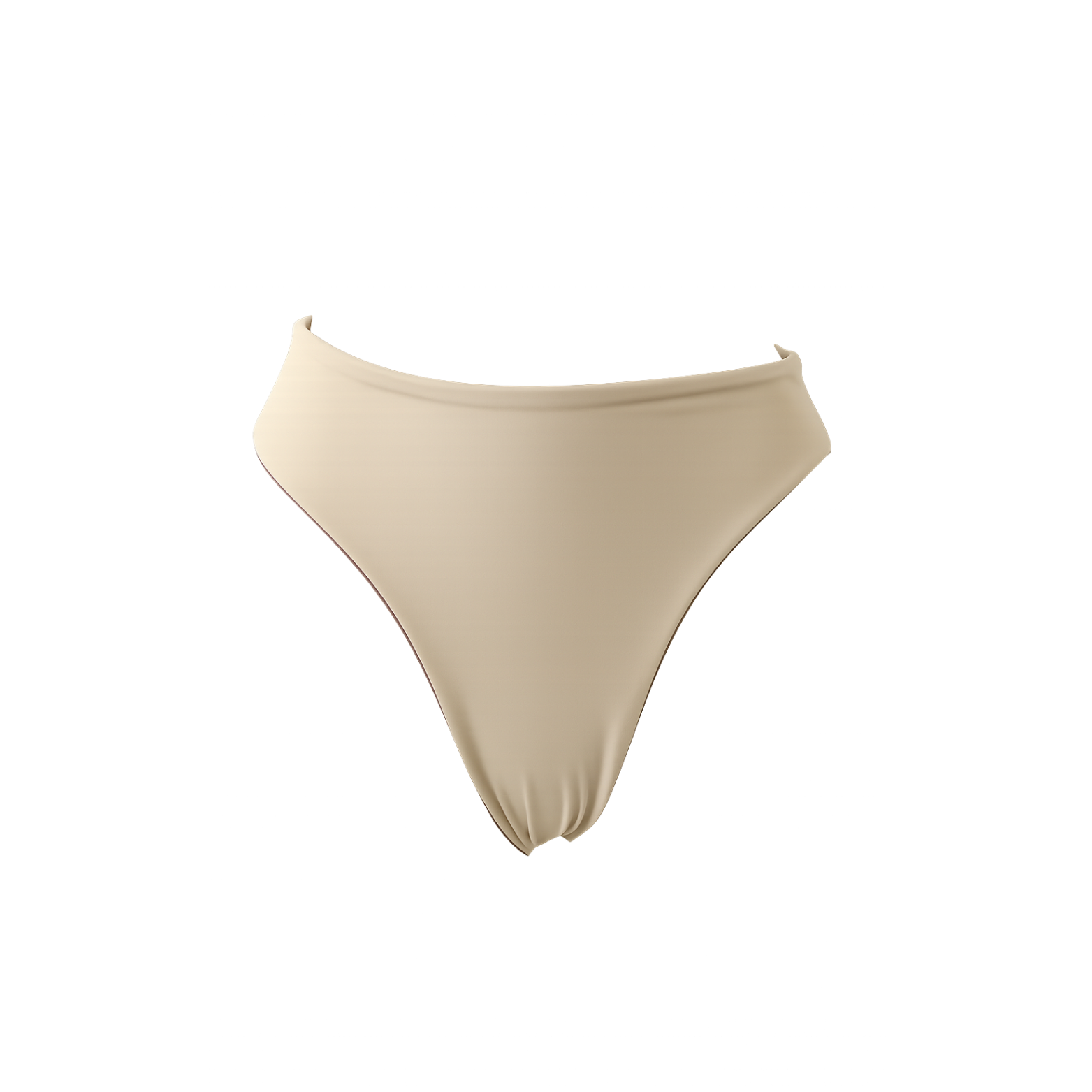 Bas brésilien taille haute réversible Soorts, coloris Izar & Duna : packshot à plat, vue alternative – PINUA