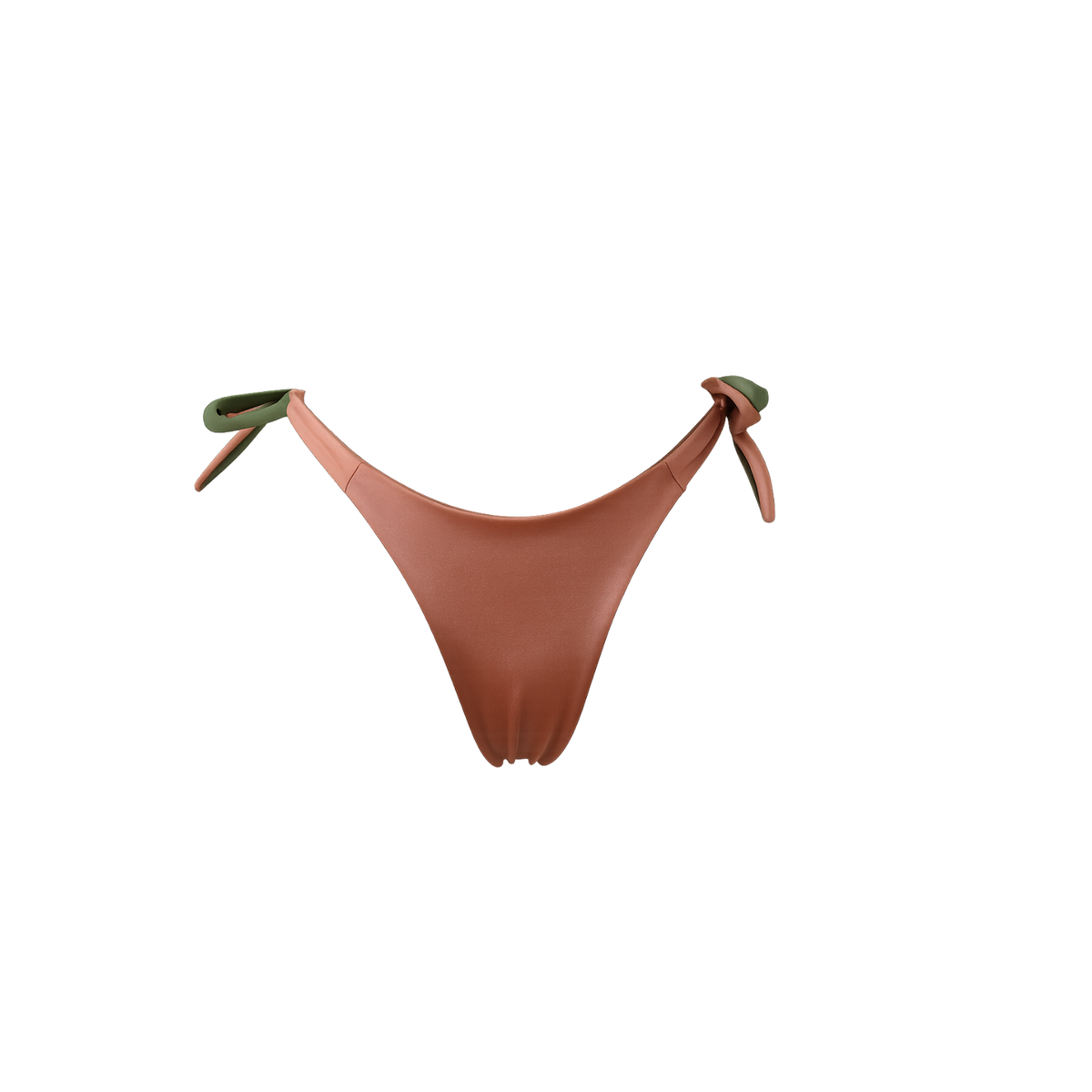 Tanga réversible Pignada, coloris Arrosa & Baso : packshot à plat, détail matière – PINUA