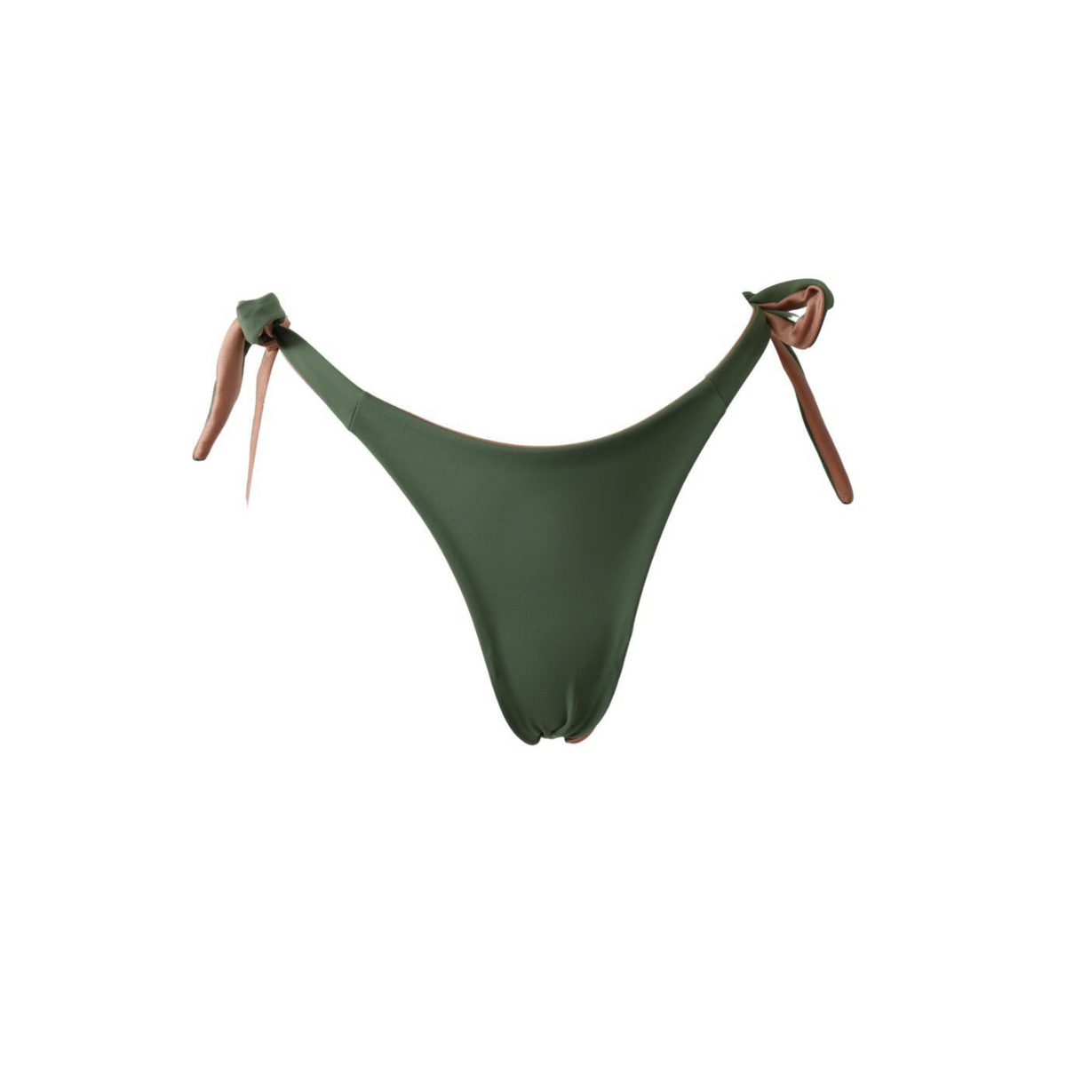 Tanga réversible Pignada, coloris Arrosa & Baso : packshot à plat, gros plan – PINUA