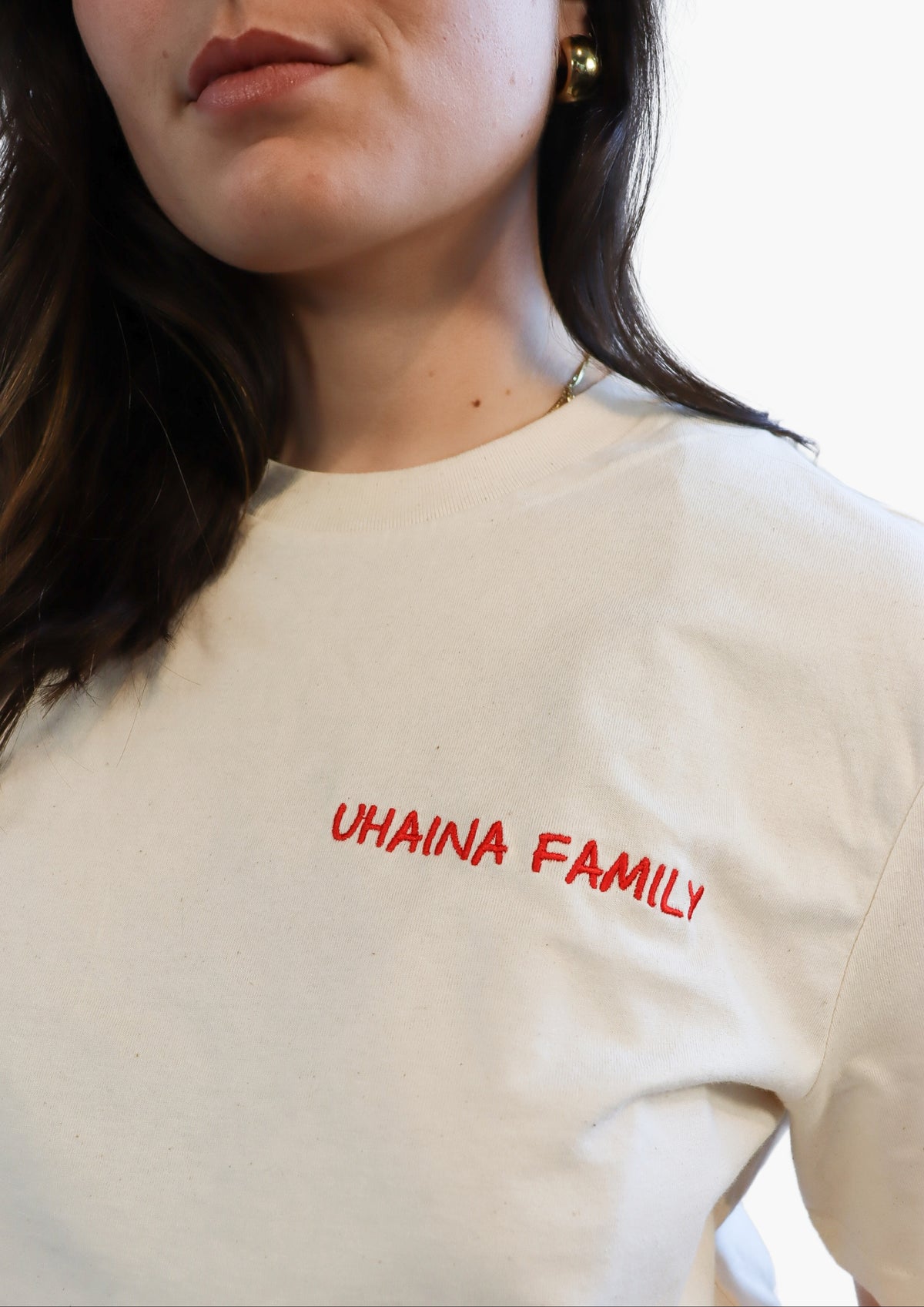 T-shirt unisexe Uhaina Family : détail du t-shirt – PINUA